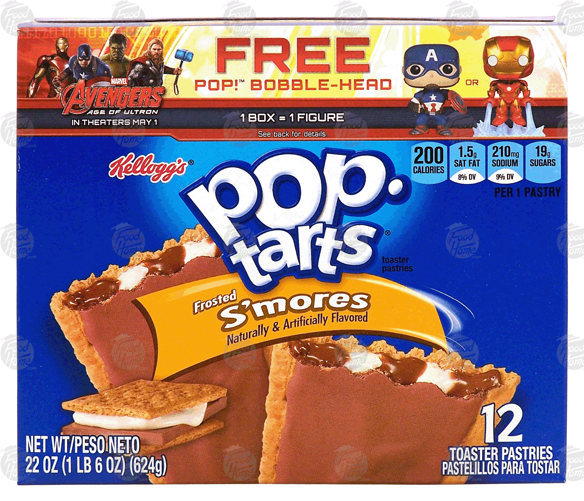 Kellogg's Pop-tarts s'mores toaster pastries, 12-count family pack Full-Size Picture